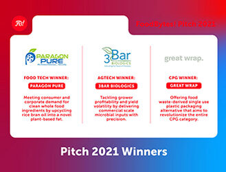 Top Honors at FoodBytes! Pitch 2021: 3Bar Biologics Inc., Paragon Pure and Great Wrap Take